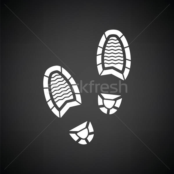 Man footprint icon Stock photo © angelp
