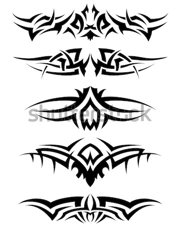 Tätowierungen Set Muster tribal Tattoo Design Stock foto © angelp