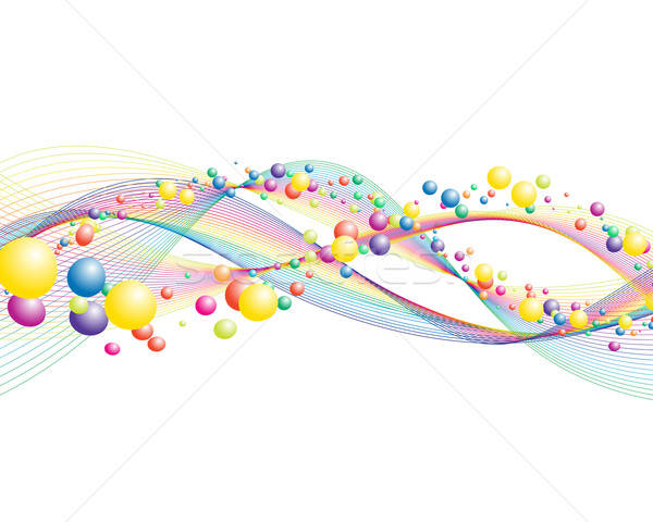 Foto d'archivio: Colorato · linee · mare · design · cielo · acqua