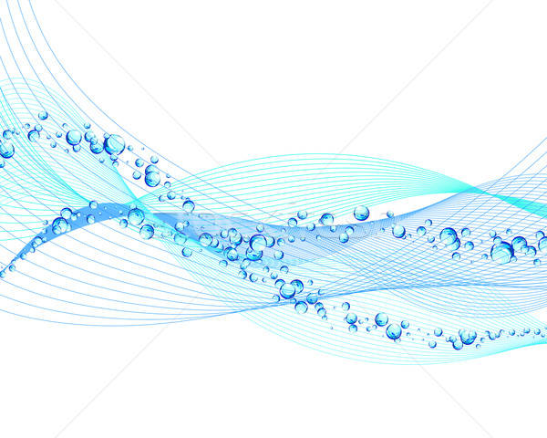 Su soyut vektör kabarcıklar hava dizayn Stok fotoğraf © angelp
