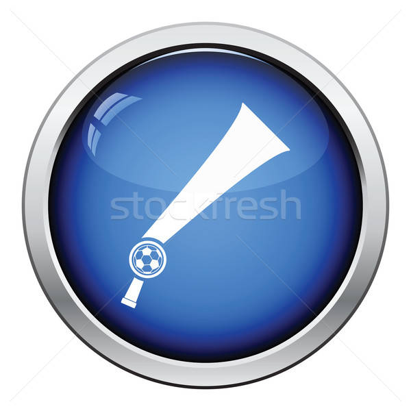Football fans wind horn toy icon Stock photo © angelp
