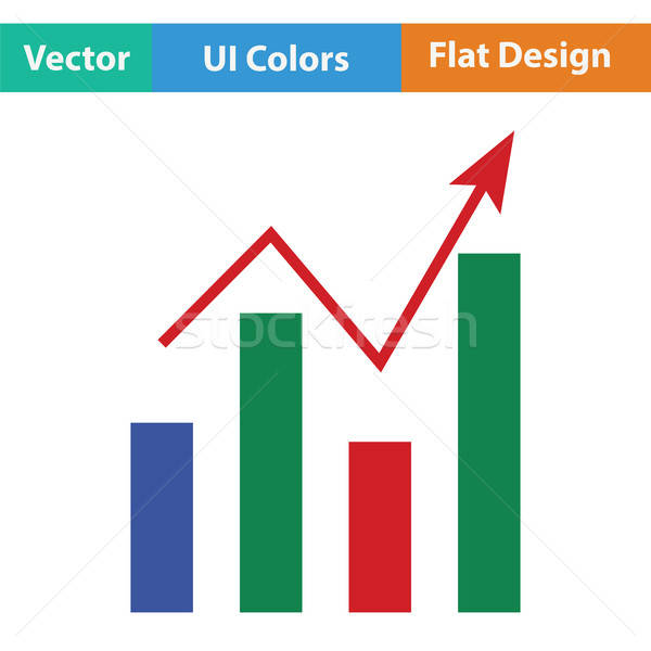 Google analytics diagramă icoană semna finanţa succes Imagine de stoc © angelp