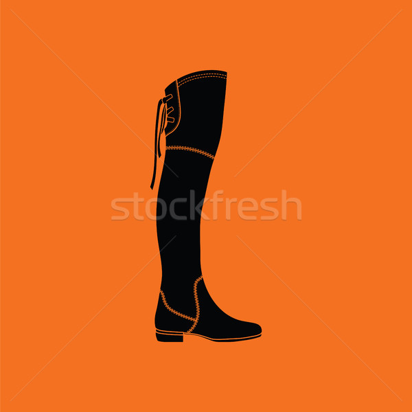 Hessian boots icon Stock photo © angelp