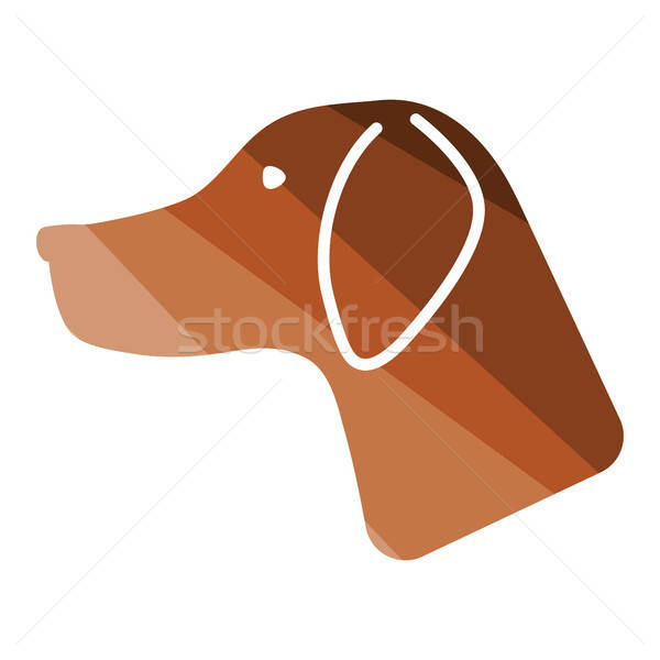 Cão de caça ícone cor projeto abstrato fundo Foto stock © angelp