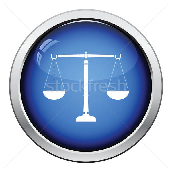 Justice scale icon Stock photo © angelp