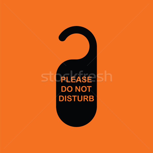 Don't disturb tag icon Stock photo © angelp