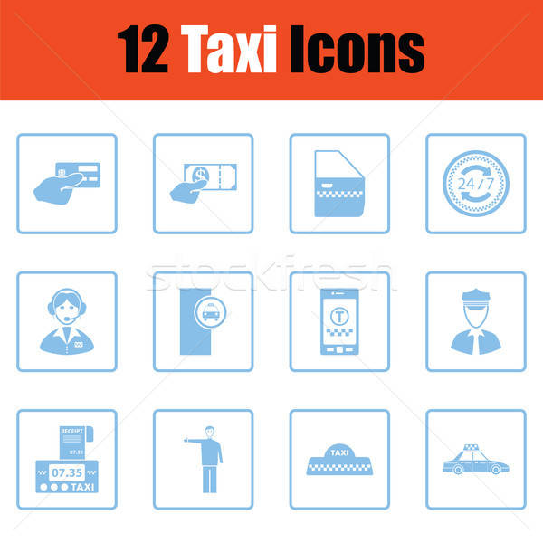 Set of taxy icons Stock photo © angelp