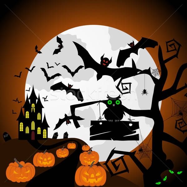 Happy halloween card Stock photo © angelp