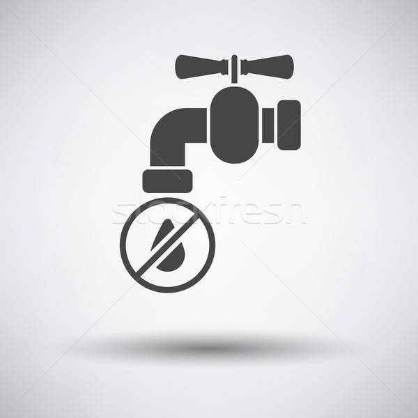 Water faucet with dropping water icon Stock photo © angelp