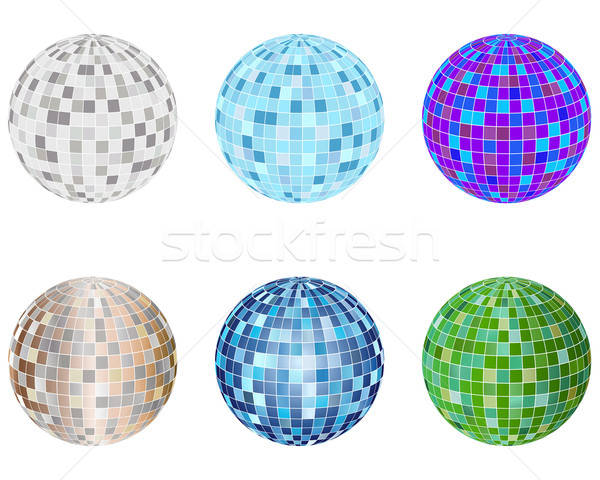 Discoteca esferas conjunto esfera equipamento festa Foto stock © angelp