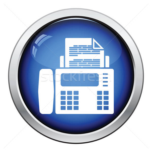 Fax icon Stock photo © angelp