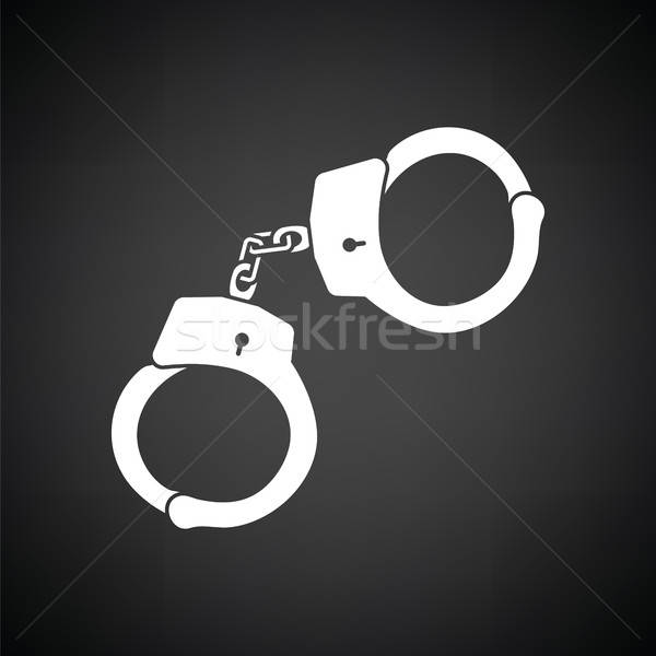 Police handcuff icon Stock photo © angelp