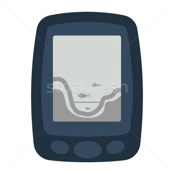 Stock photo: Icon of echo sounder  