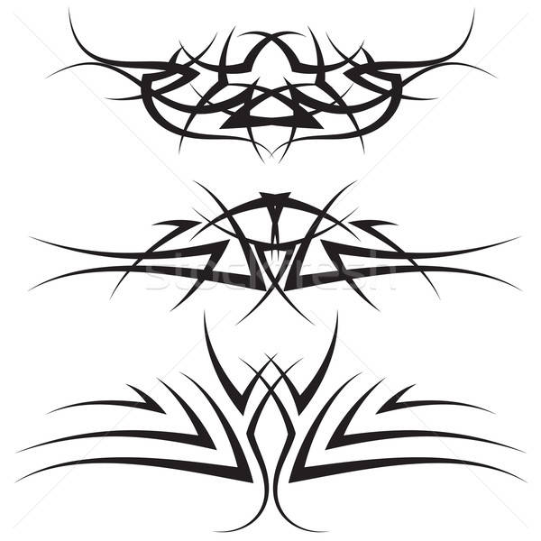 Tätowierungen Set Muster tribal Tattoo Design Stock foto © angelp