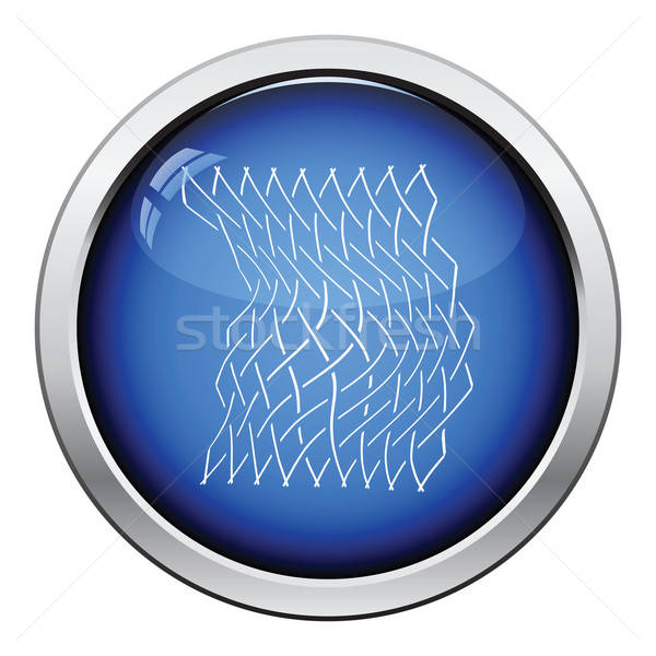 Icon visnet glanzend knop ontwerp vis Stockfoto © angelp