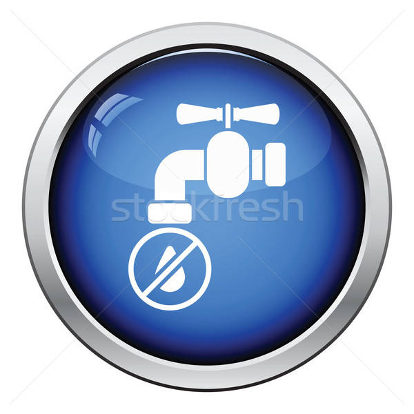 Water faucet with dropping water icon Stock photo © angelp