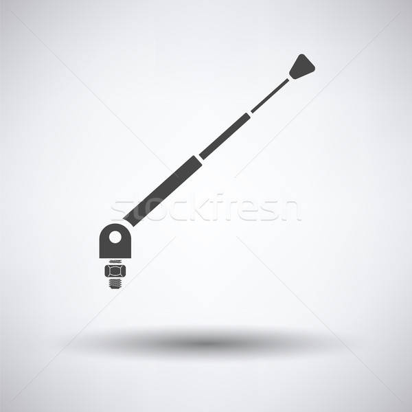 Stock foto: Radio · Antenne · Komponente · Symbol · grau · Design