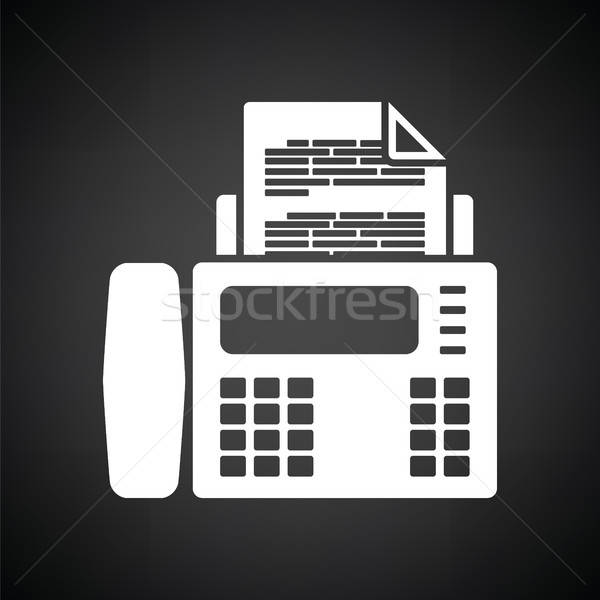 Fax icon Stock photo © angelp