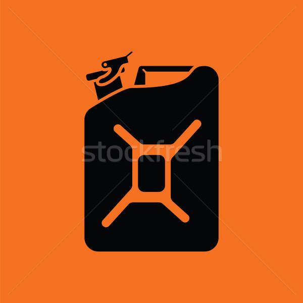 Сток-фото: топлива · икона · оранжевый · черный · энергии · газ