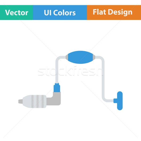 Flat design icon of auge Stock photo © angelp