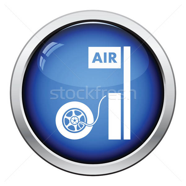 Stock photo: Wheels pump station icon