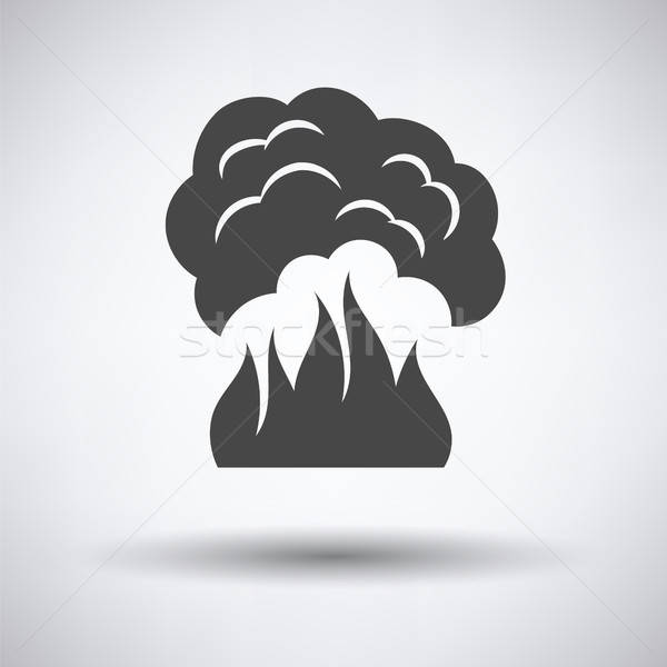 Fire and smoke icon Stock photo © angelp