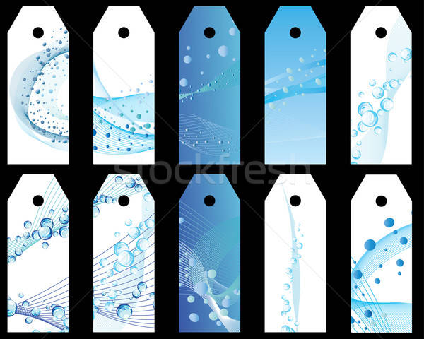 water bookmarks set Stock photo © angelp
