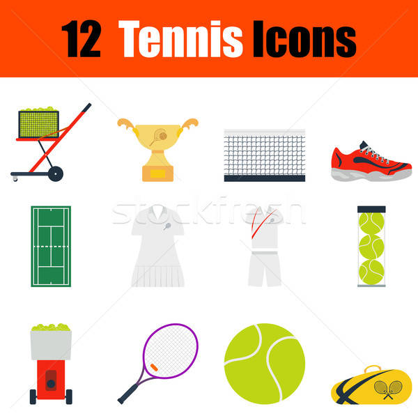Symbole Vorlage Design Tennis ui Stock foto © angelp