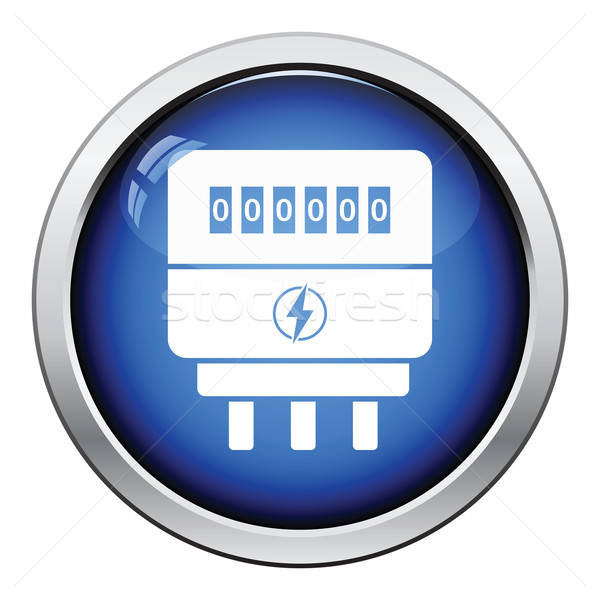 Electric meter icon Stock photo © angelp