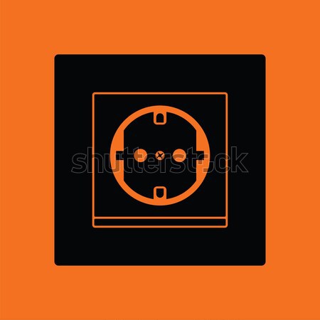 Europe electrical socket icon Stock photo © angelp