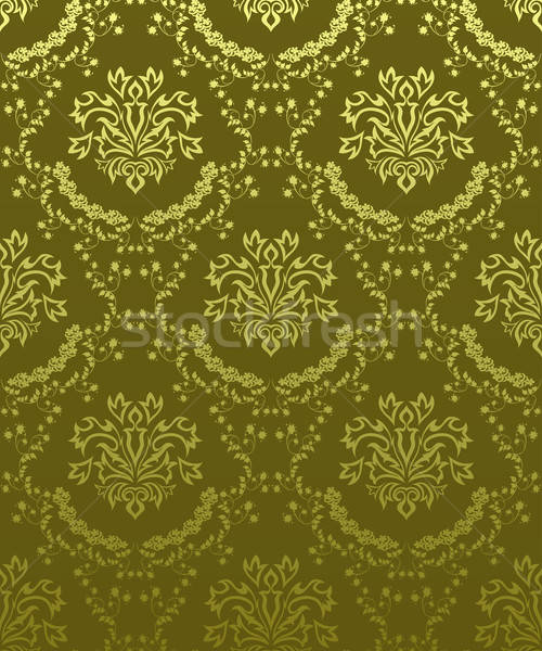 シームレス ダマスク織 パターン ベクトル 簡単 ストックフォト © angelp