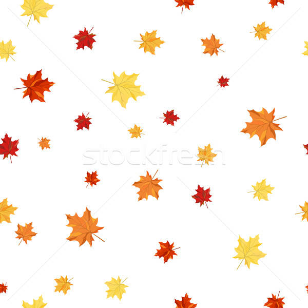 Seamless Maple Pattern Stock photo © angelp