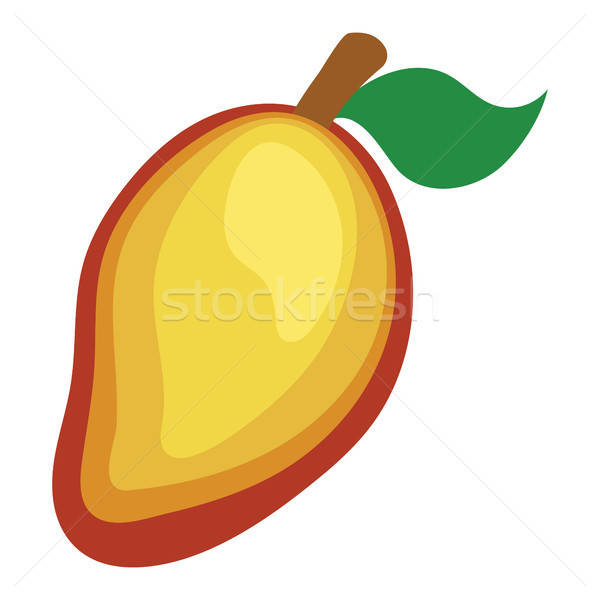 Flat design icon of Mango in ui colors. Stock photo © angelp