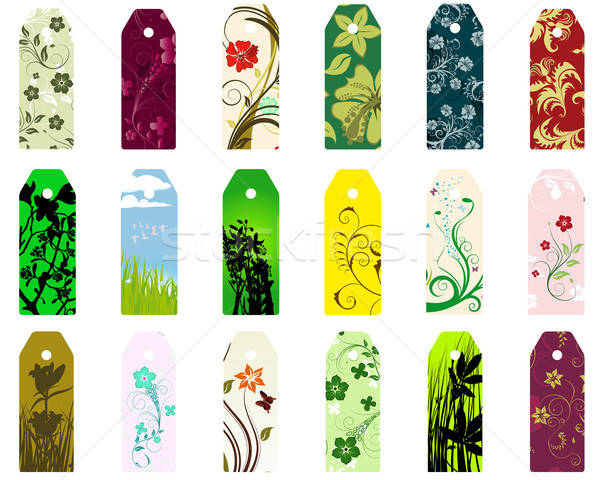закладки набор различный вектора цветочный дизайна Сток-фото © angelp