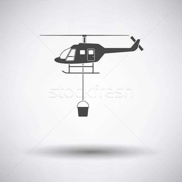 Fire service helicopter icon Stock photo © angelp