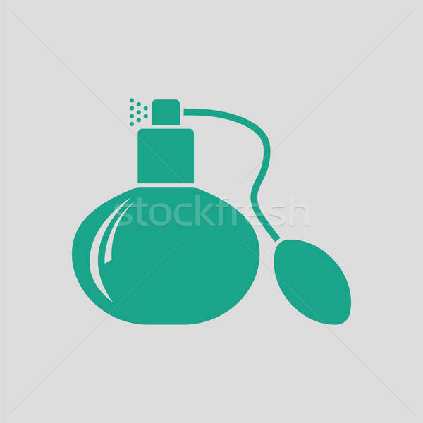 Parfüm spray ikon szürke zöld klasszikus Stock fotó © angelp
