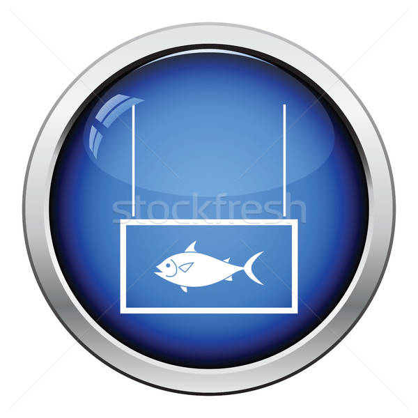 魚 市場 部門 圖標 鈕 商業照片 © angelp
