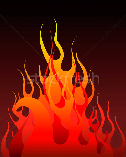 Stock photo: fire background