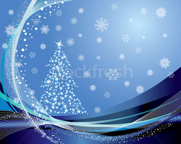 [[stock_photo]]: Noël · nouvelle · année · étoiles · vecteur · art · hiver