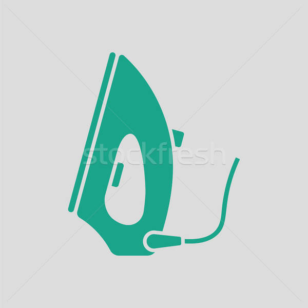 Steam iron icon Stock photo © angelp