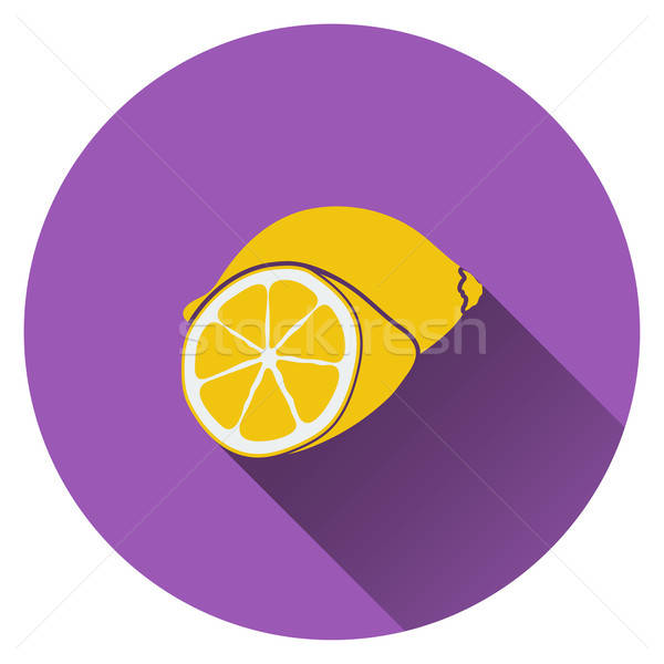 Lemon icon Stock photo © angelp