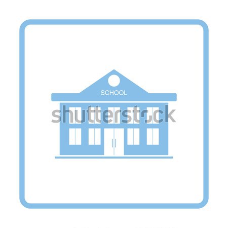 Icon of School building Stock photo © angelp