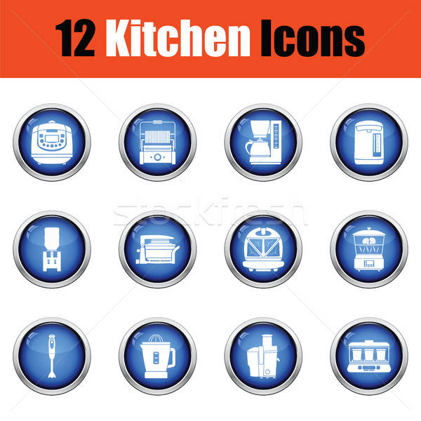 Kitchen icon set.  Stock photo © angelp