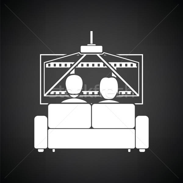 Cinema sofa icon Stock photo © angelp