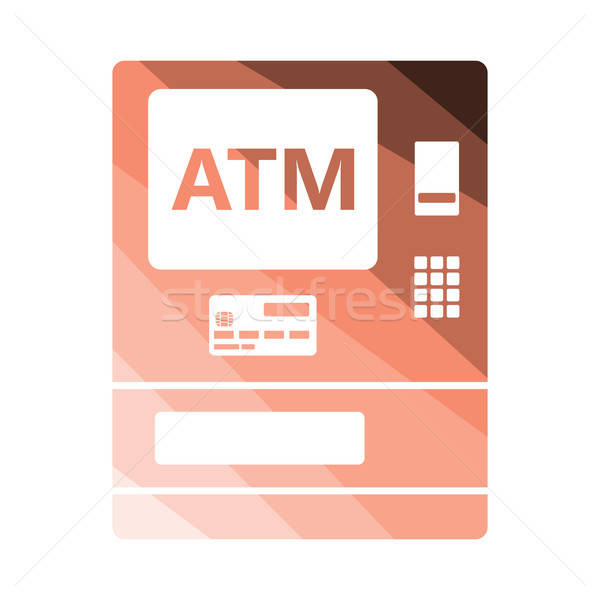 Caixa eletrônico ícone cor projeto dinheiro tecnologia Foto stock © angelp