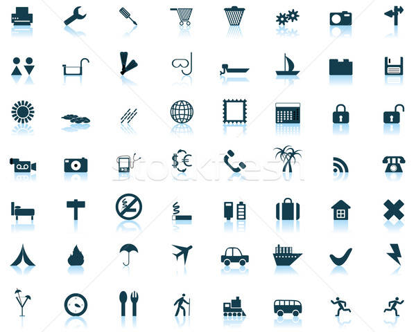 Foto stock: Iconos · de · la · web · colección · diferente · iconos · diseno · web · negocios