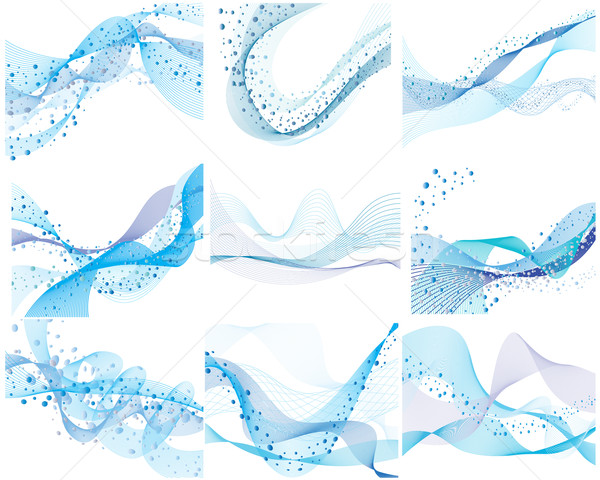 set of water background Stock photo © angelp