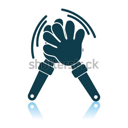 Football fans clap hand toy icon.  Stock photo © angelp
