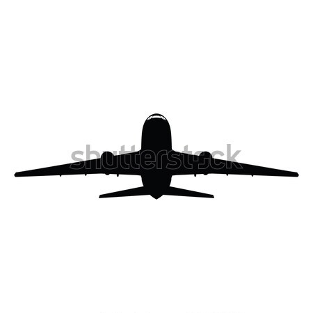 Airplane silhouette Stock photo © angelp