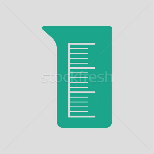 икона химии химический стакан серый зеленый медицинской Сток-фото © angelp